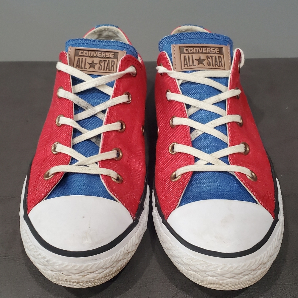 Red and Blue Converse